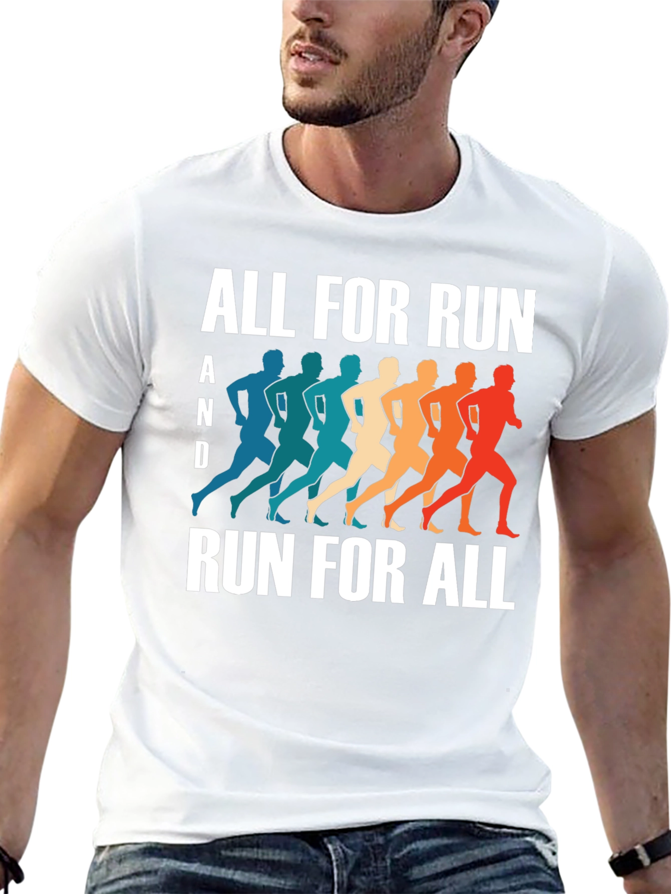 All For Run Retro Runner Graphic Tee