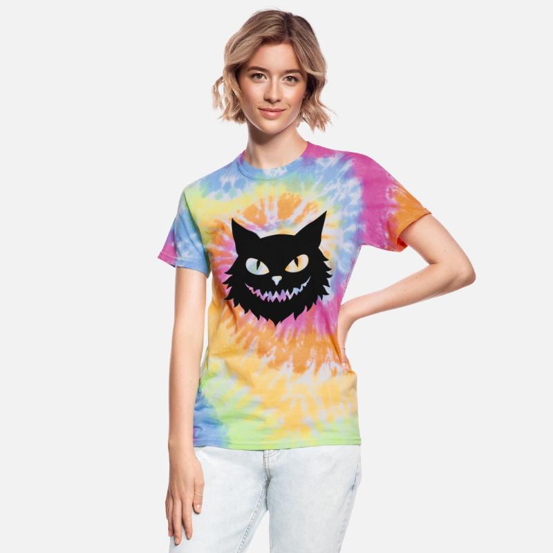 Halloween Cat Face Design Black Eyes Mouth