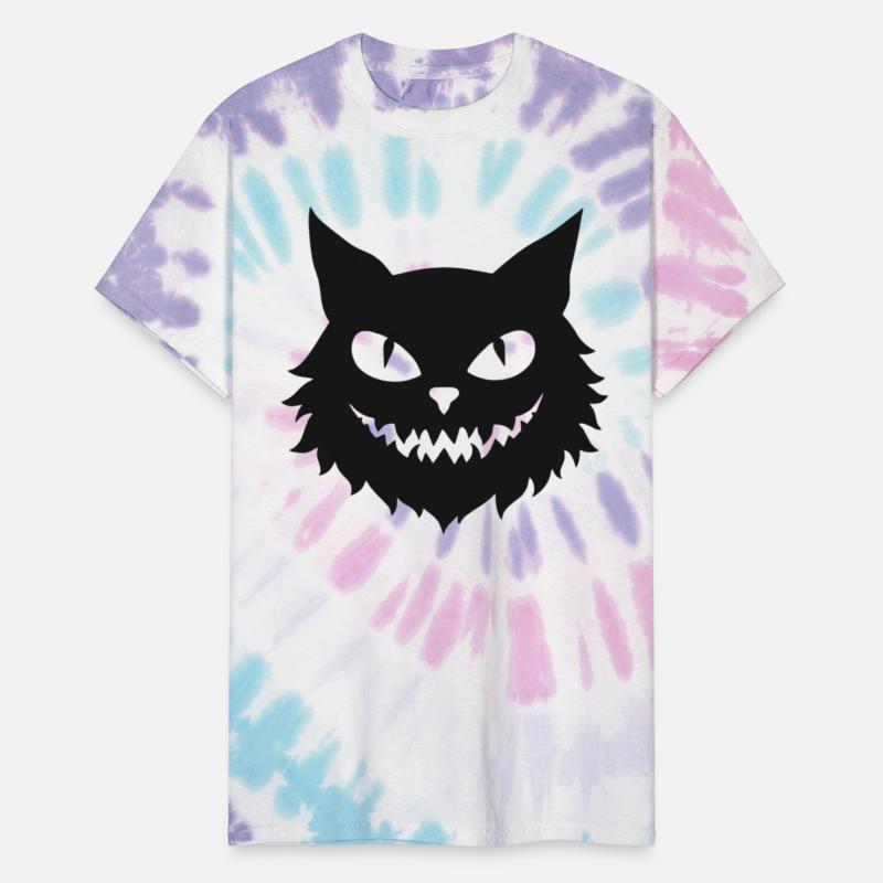 Halloween Cat Face Design Black Eyes Mouth