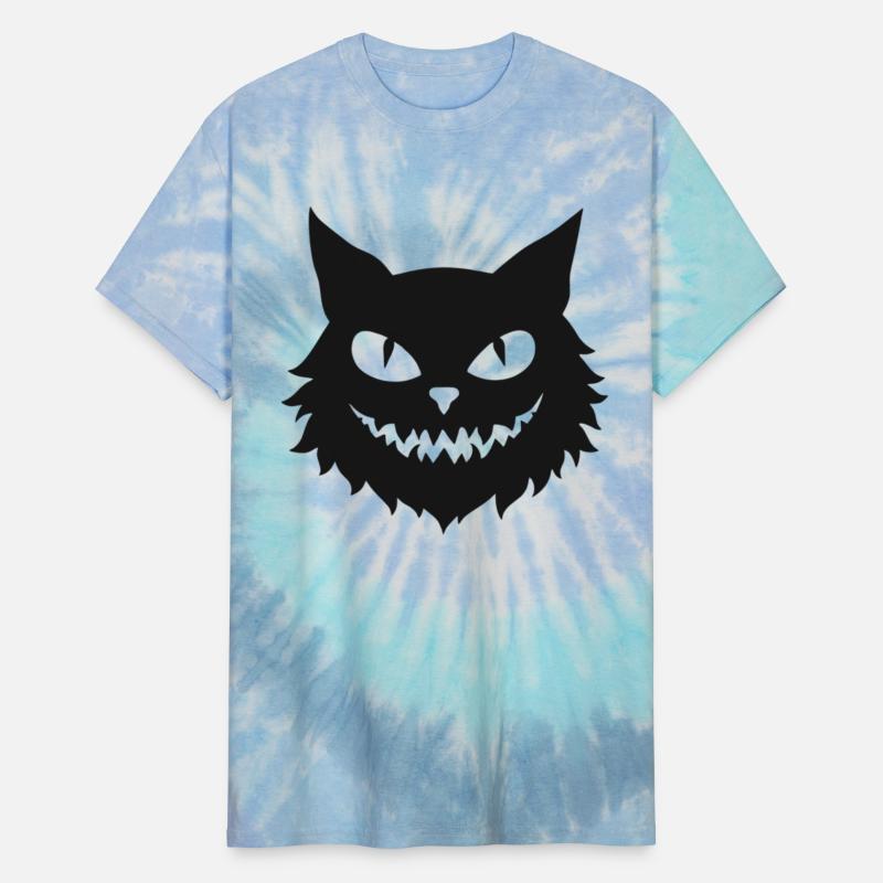 Halloween Cat Face Design Black Eyes Mouth