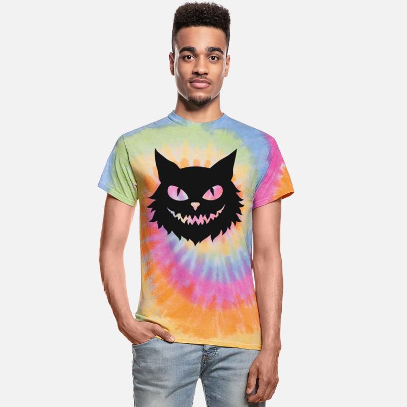 Halloween Cat Face Design Black Eyes Mouth