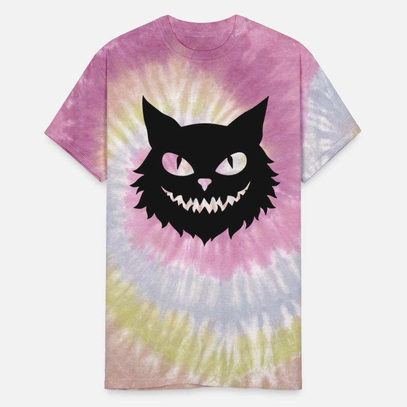 Halloween Cat Face Design Black Eyes Mouth