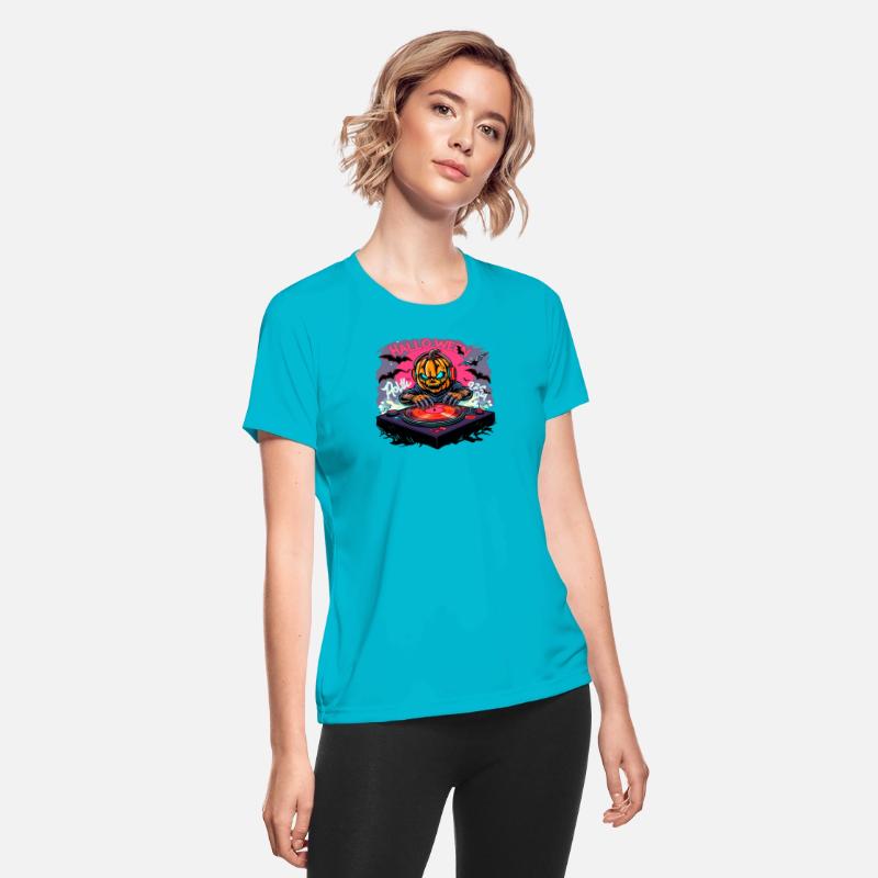 Halloween DJ Pumpkin Head – Spooky Jack T-shirt