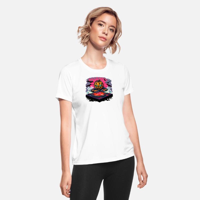 Halloween DJ Pumpkin Head – Spooky Jack T-shirt