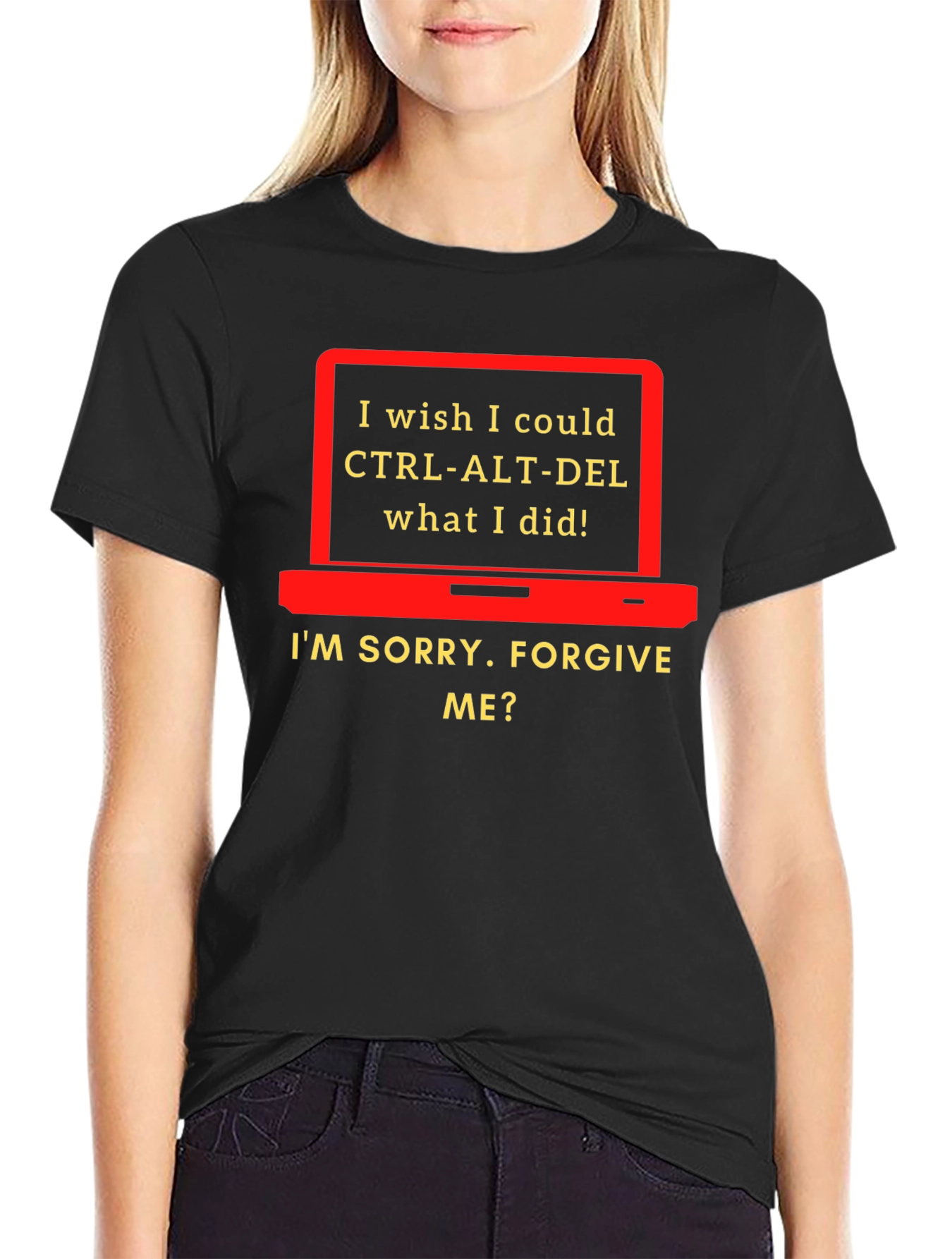 CTRL-ALT-DEL Funny Apology T-Shirt