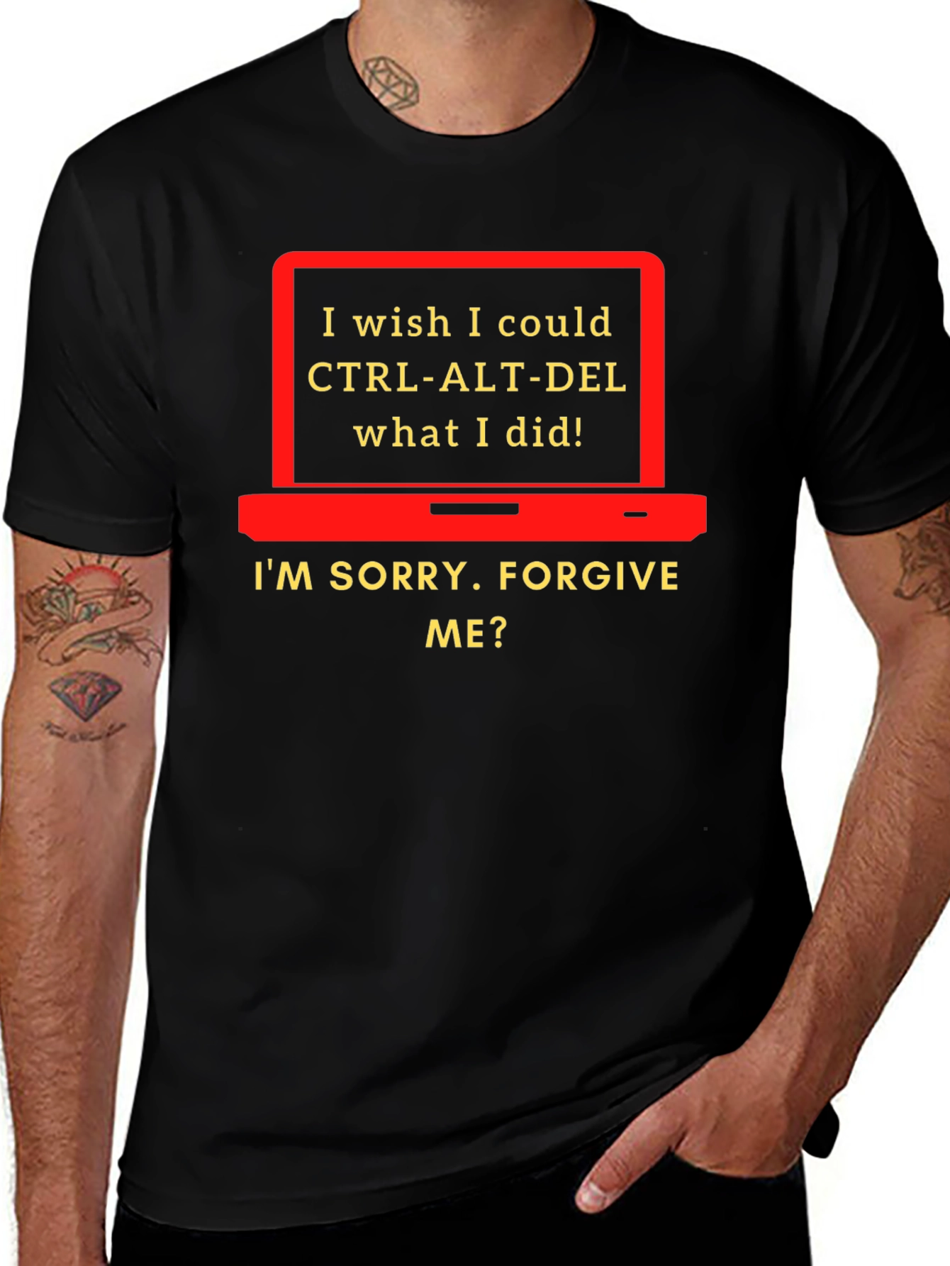 CTRL-ALT-DEL Funny Apology T-Shirt