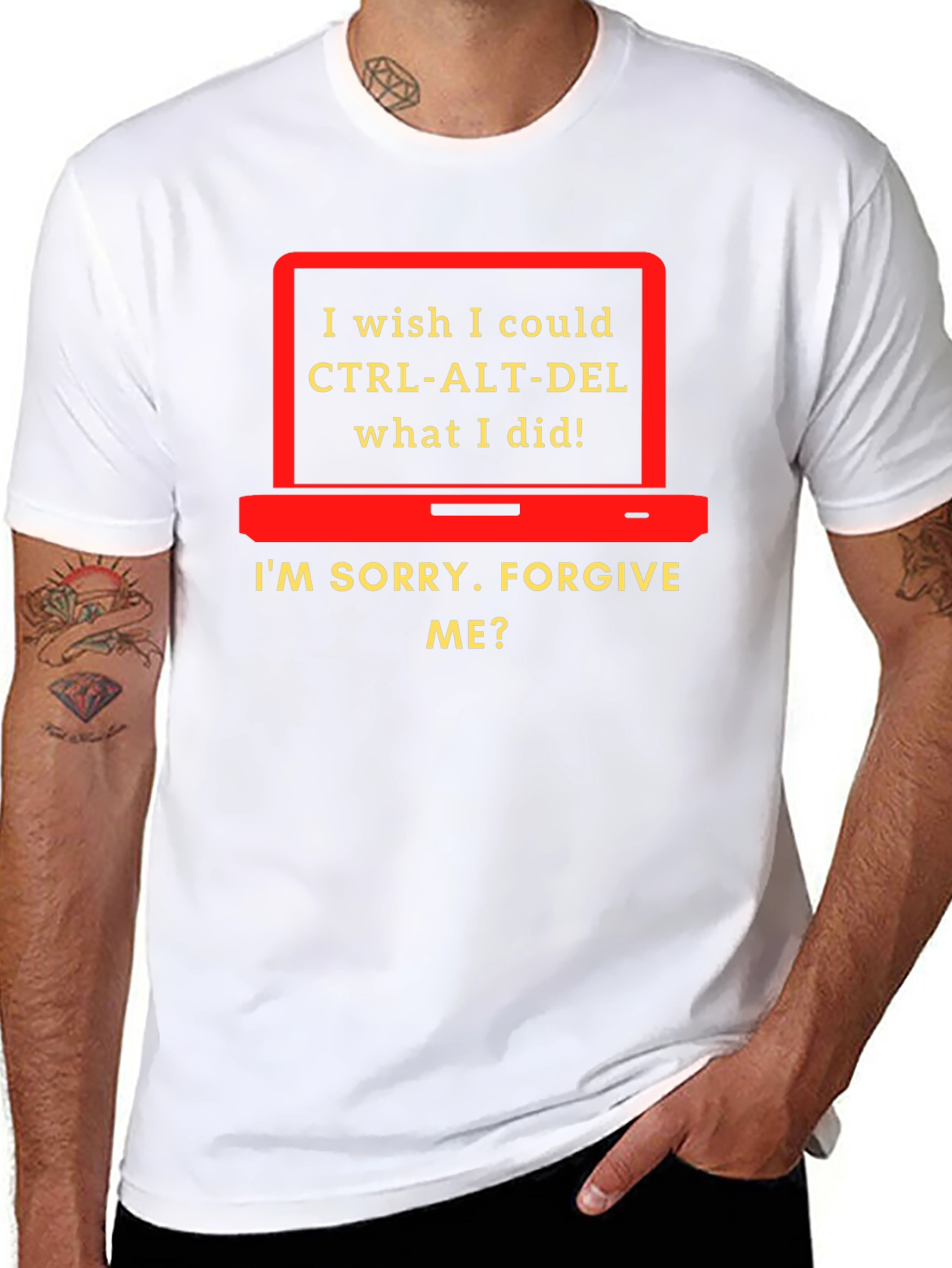 CTRL-ALT-DEL Funny Apology T-Shirt