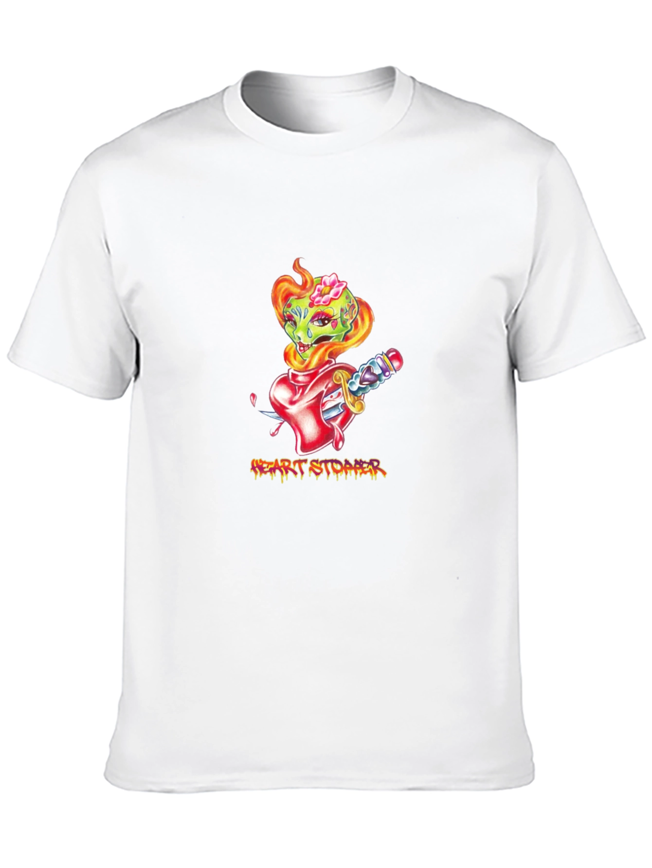 Heart Stopper Graphic Tee - Black T-Shirt