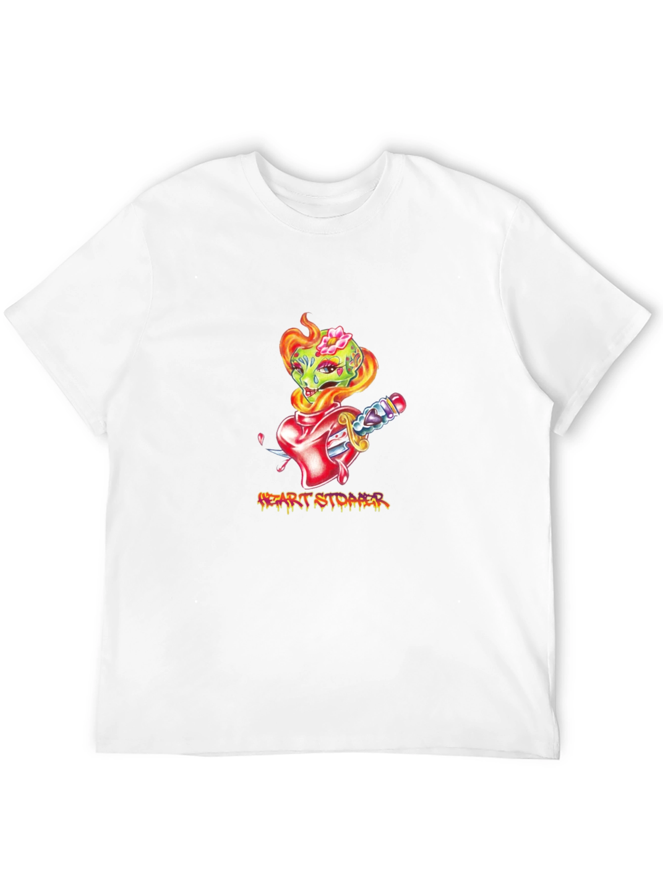 Heart Stopper Graphic Tee - Black T-Shirt