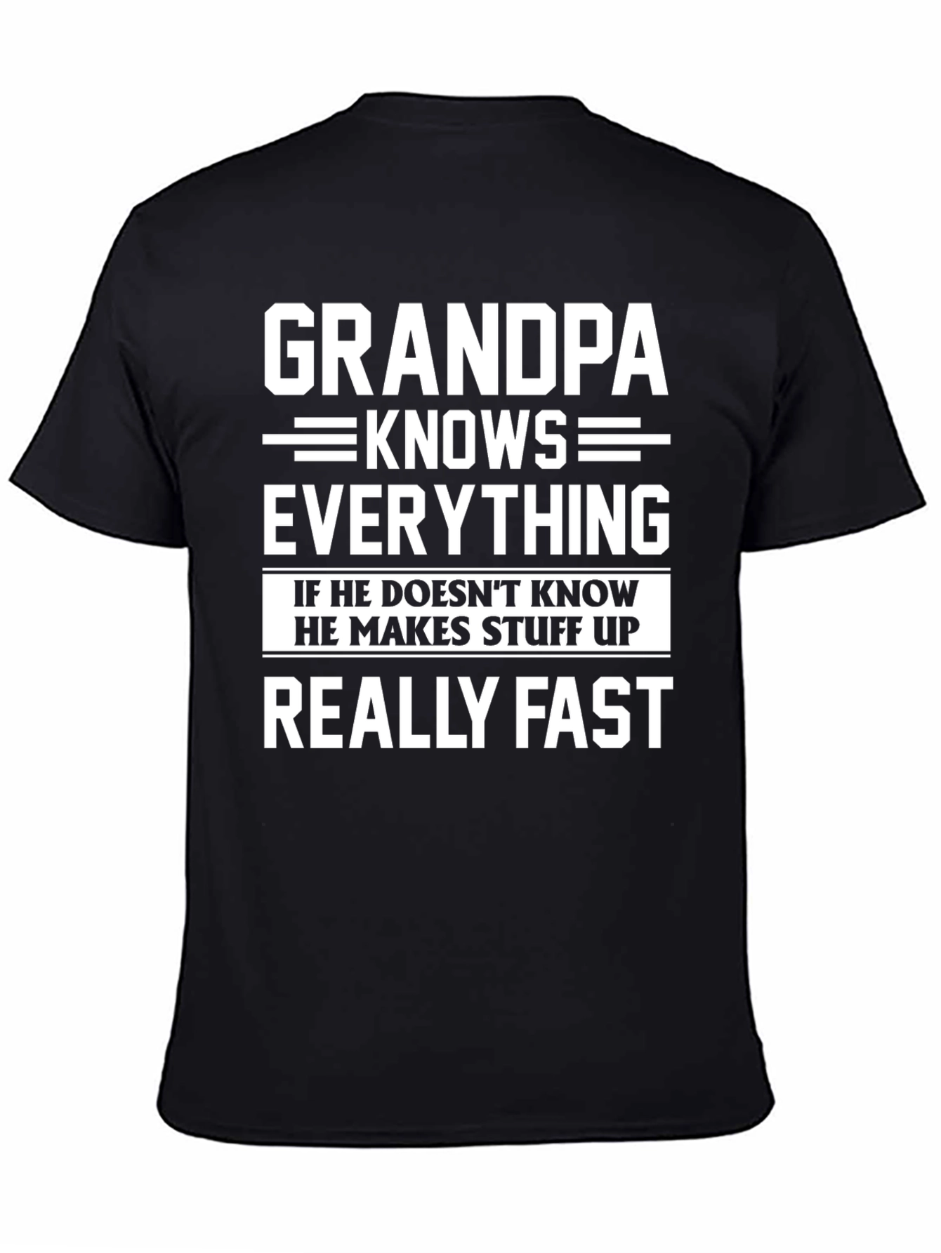 Grandpa Knows Everything Funny T-Shirt