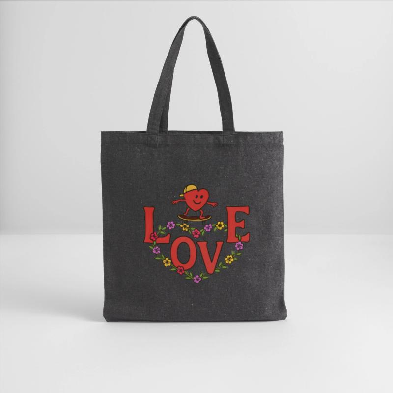 Heart Skater with Floral Frame
