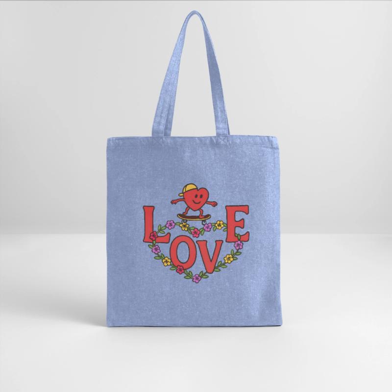 Heart Skater with Floral Frame