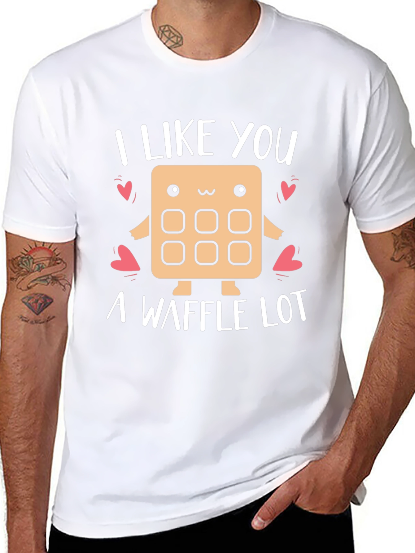 I Like You a Waffle Lot Graphic Tee