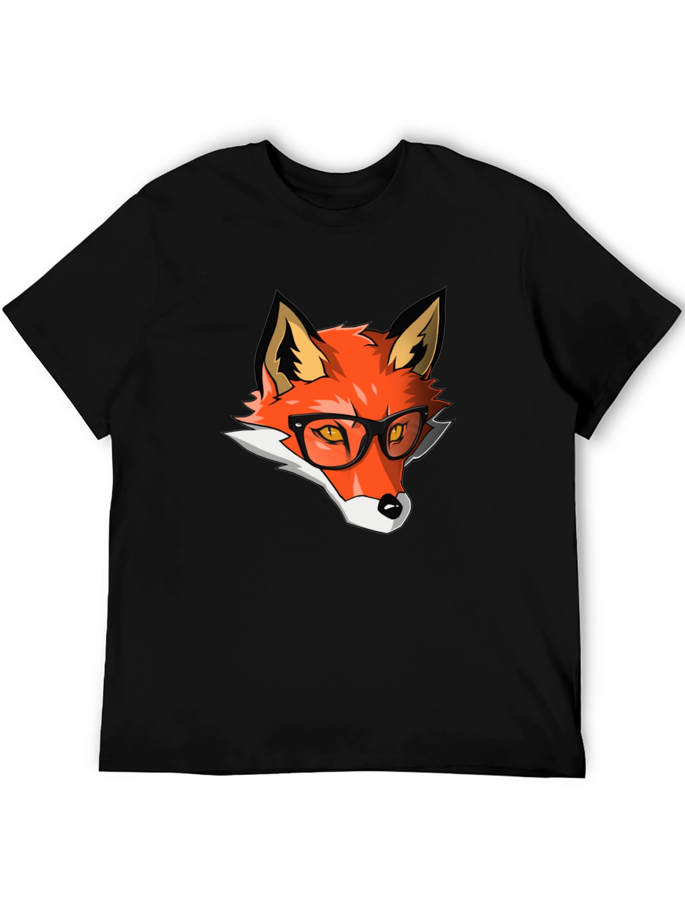 Hipster Fox Graphic Tee - Cool & Stylish