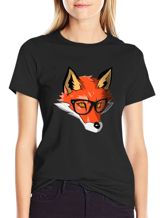Hipster Fox Graphic Tee - Cool & Stylish