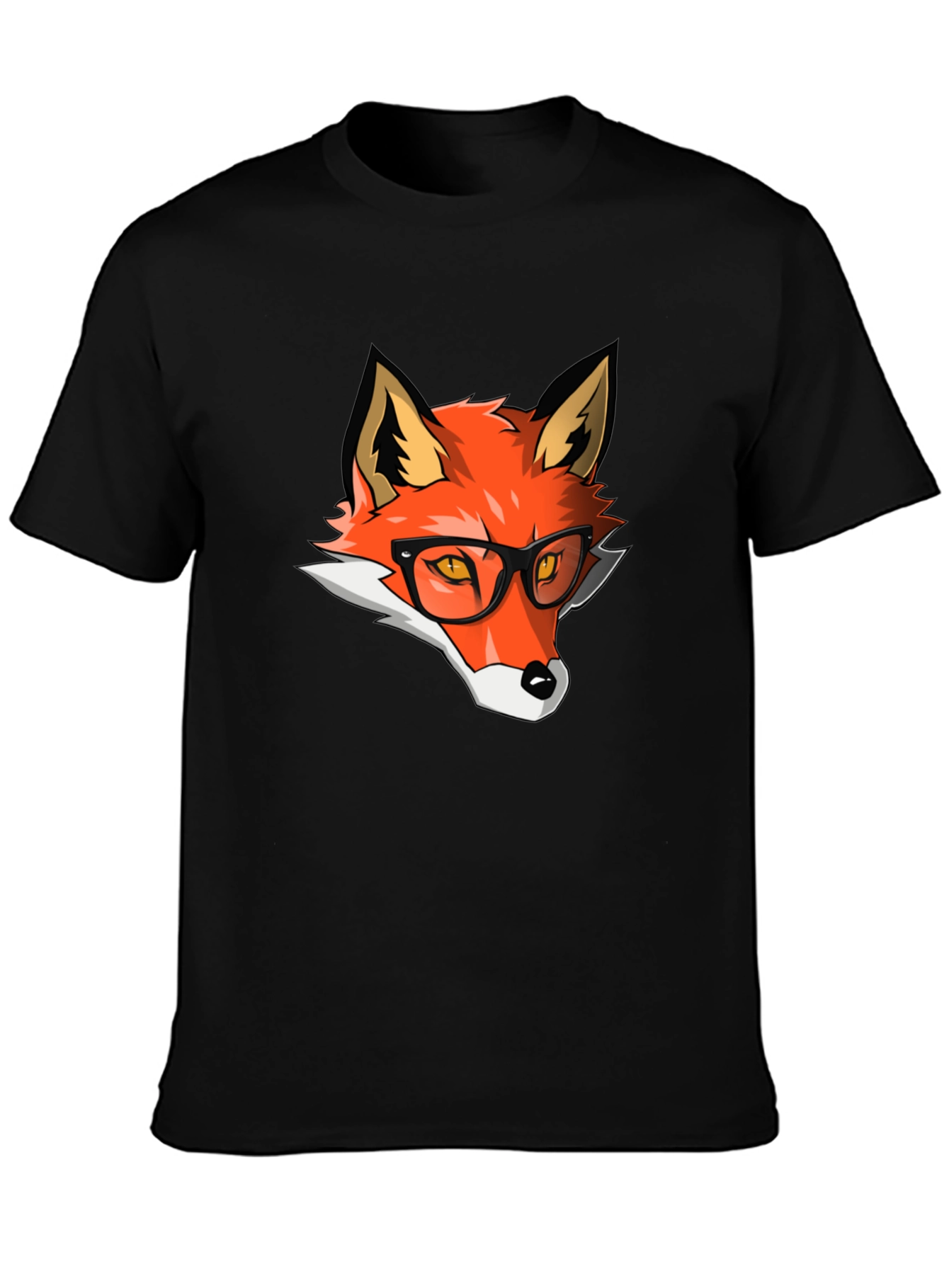 Hipster Fox Graphic Tee - Cool & Stylish
