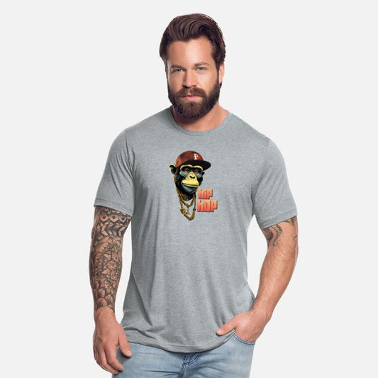 Hip hop monkey with rapper hat
