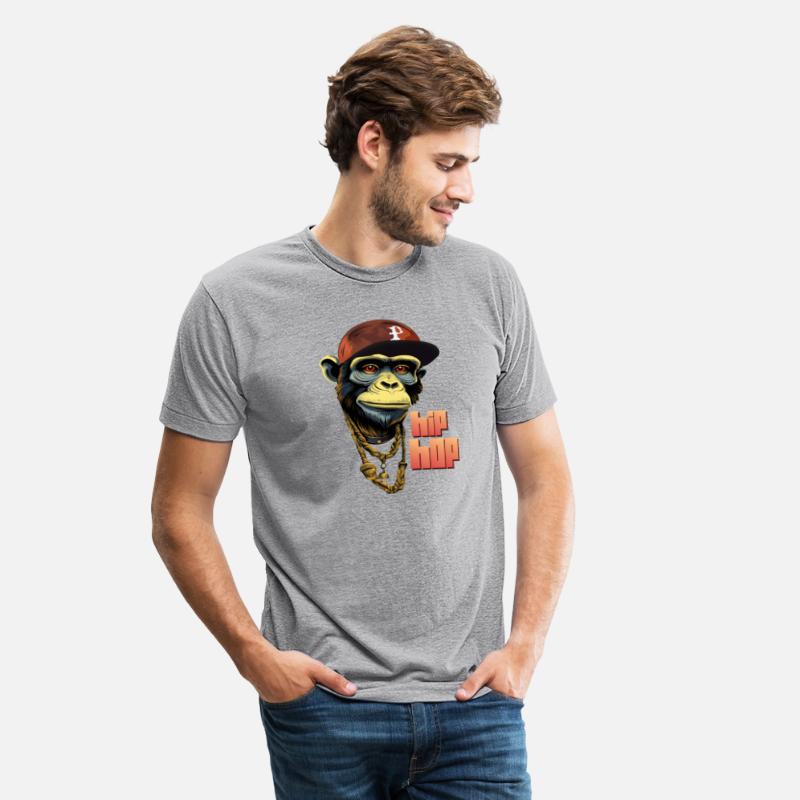 Hip hop monkey with rapper hat