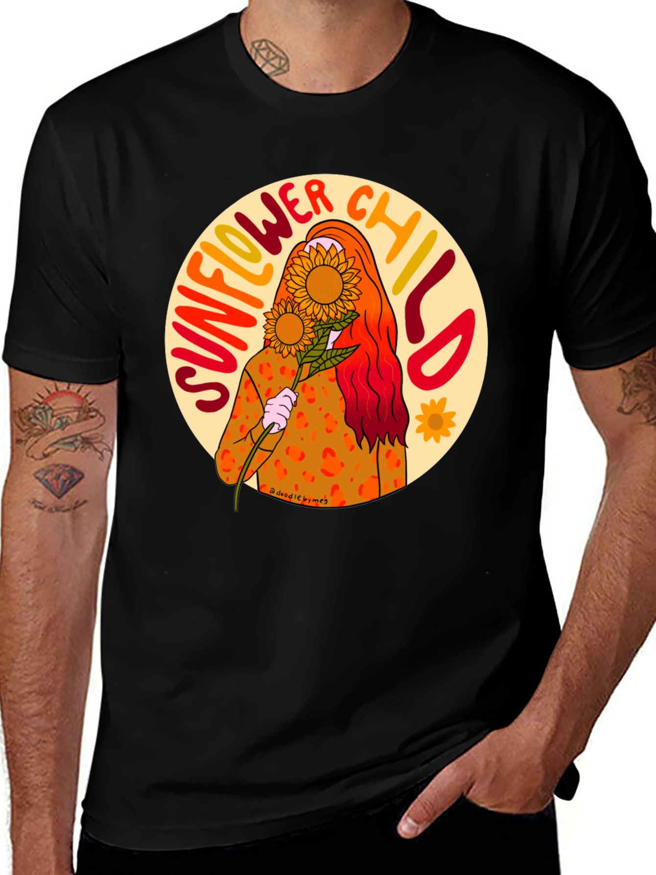 Sunflower Child Graphic T-Shirt