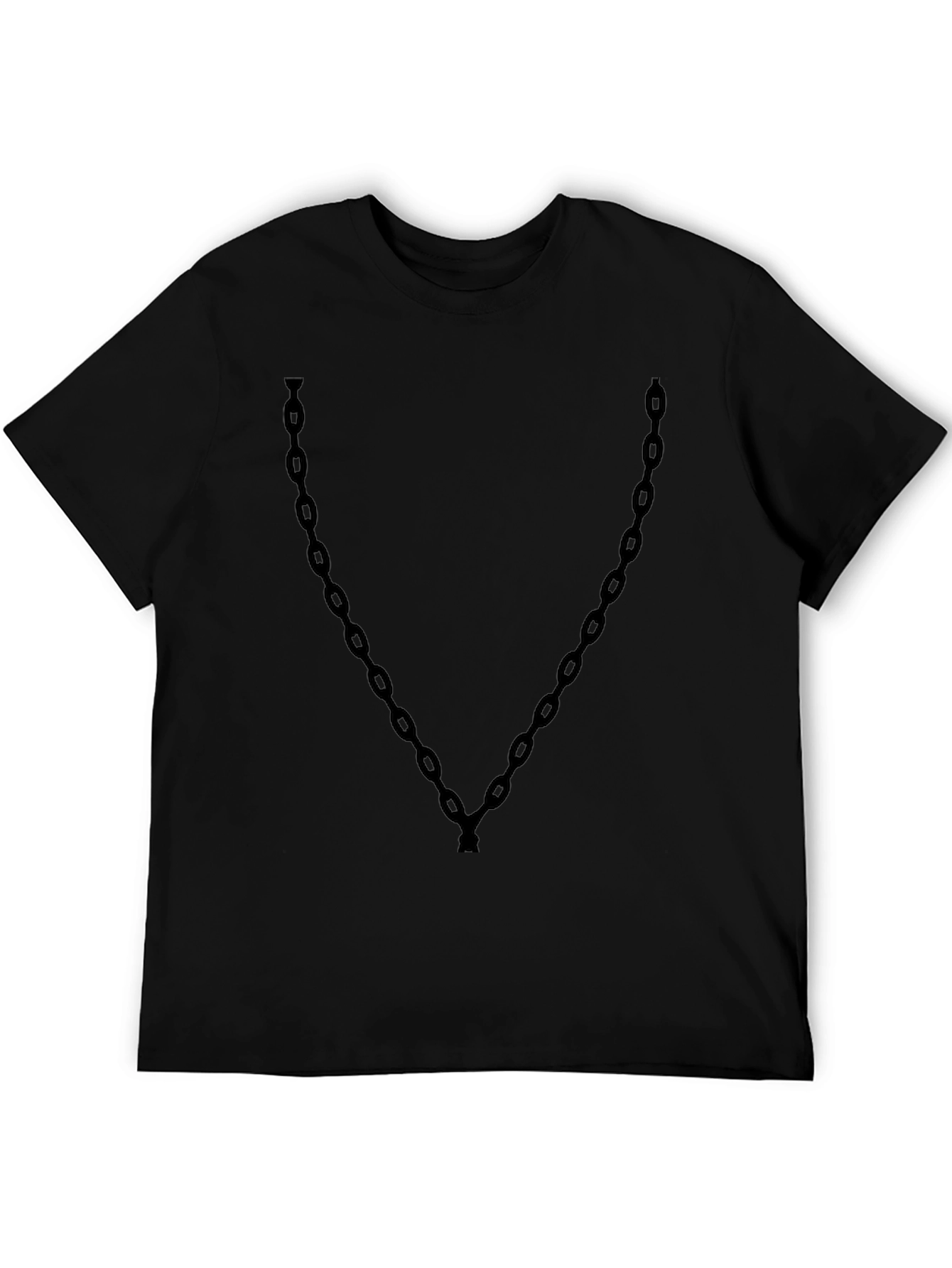 Chain Graphic Black T-Shirt - Stylish & Unique Design