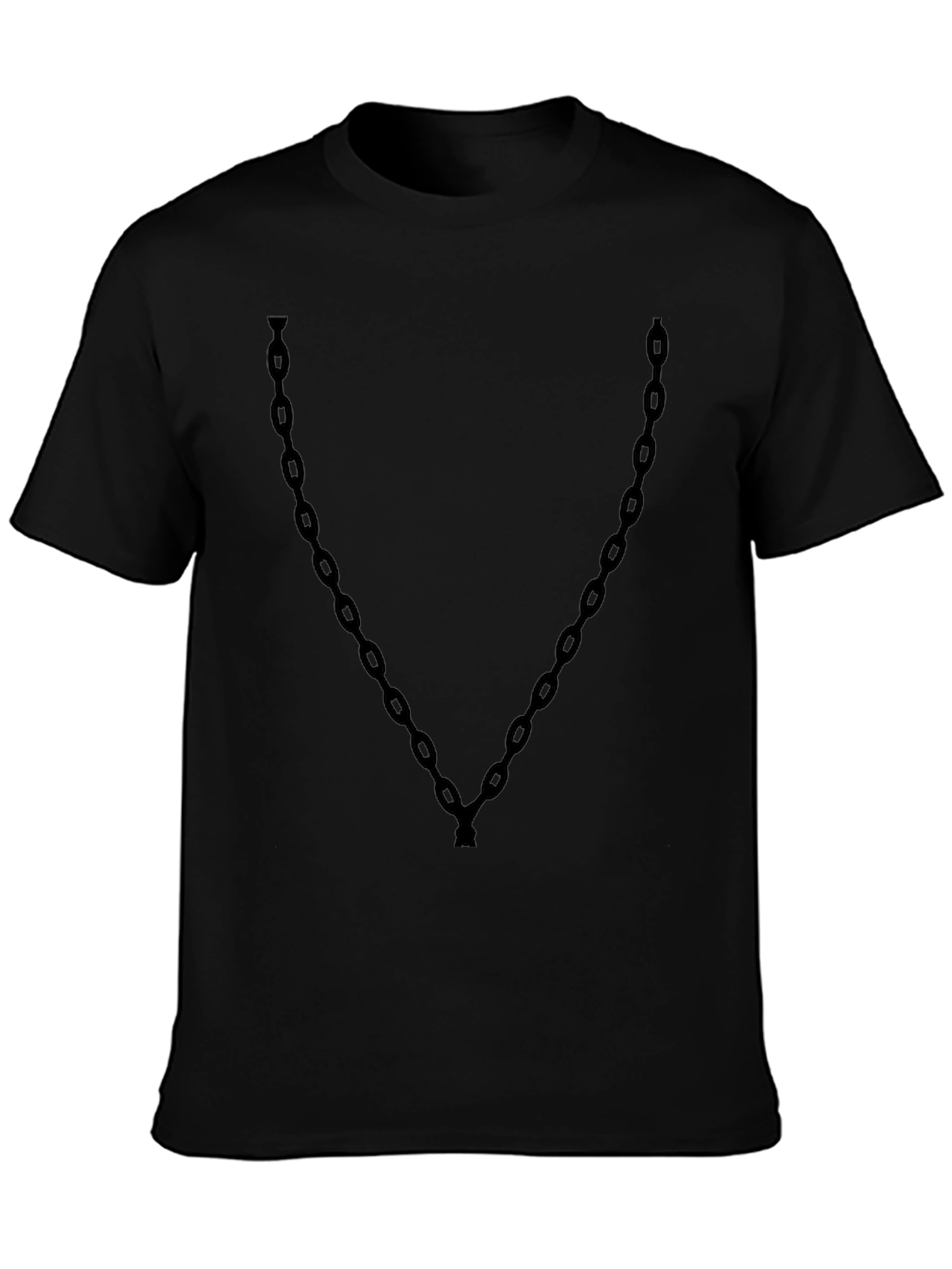 Chain Graphic Black T-Shirt - Stylish & Unique Design
