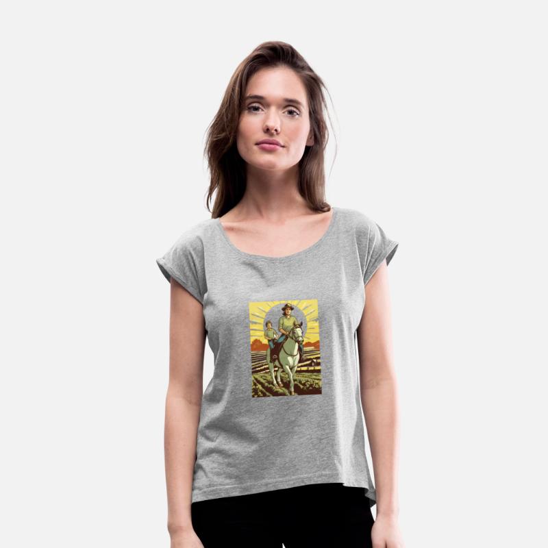 Horse Rider Mom Mother Son Horseback Riding