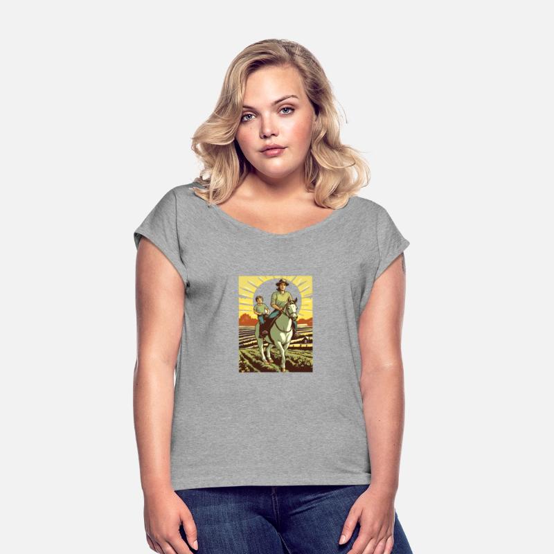 Horse Rider Mom Mother Son Horseback Riding