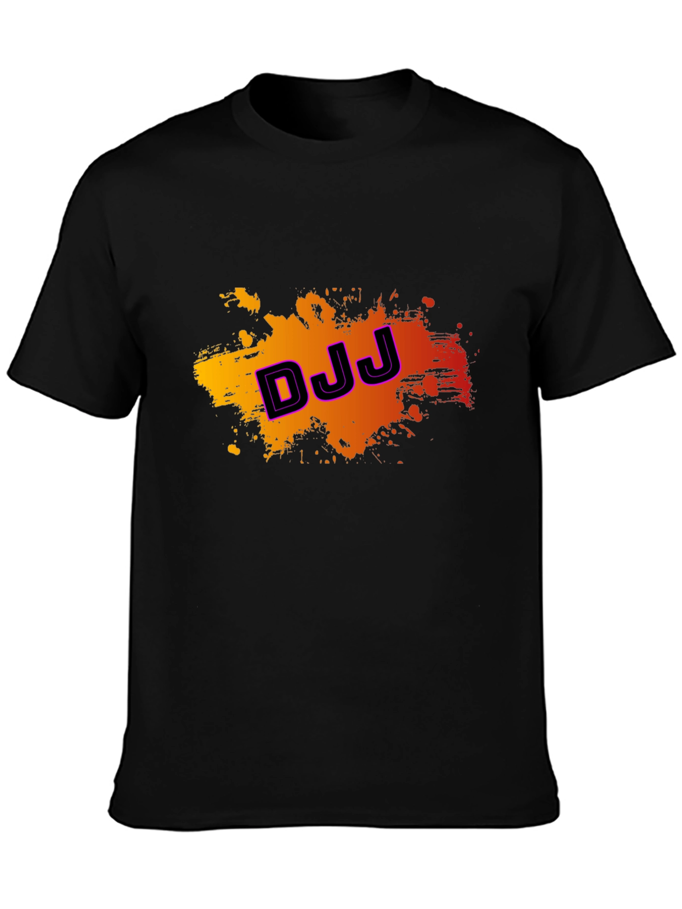DJJ Graphic Print Black Tee