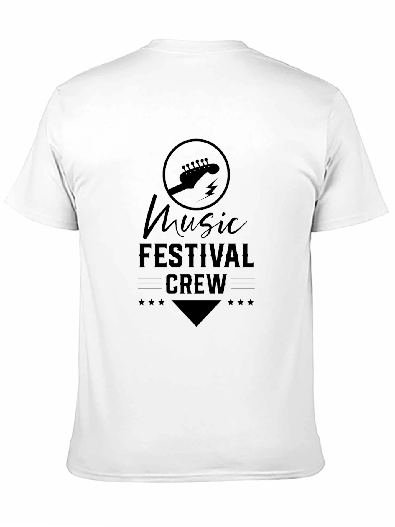 Music Festival Crew T-Shirt - Black Graphic Tee