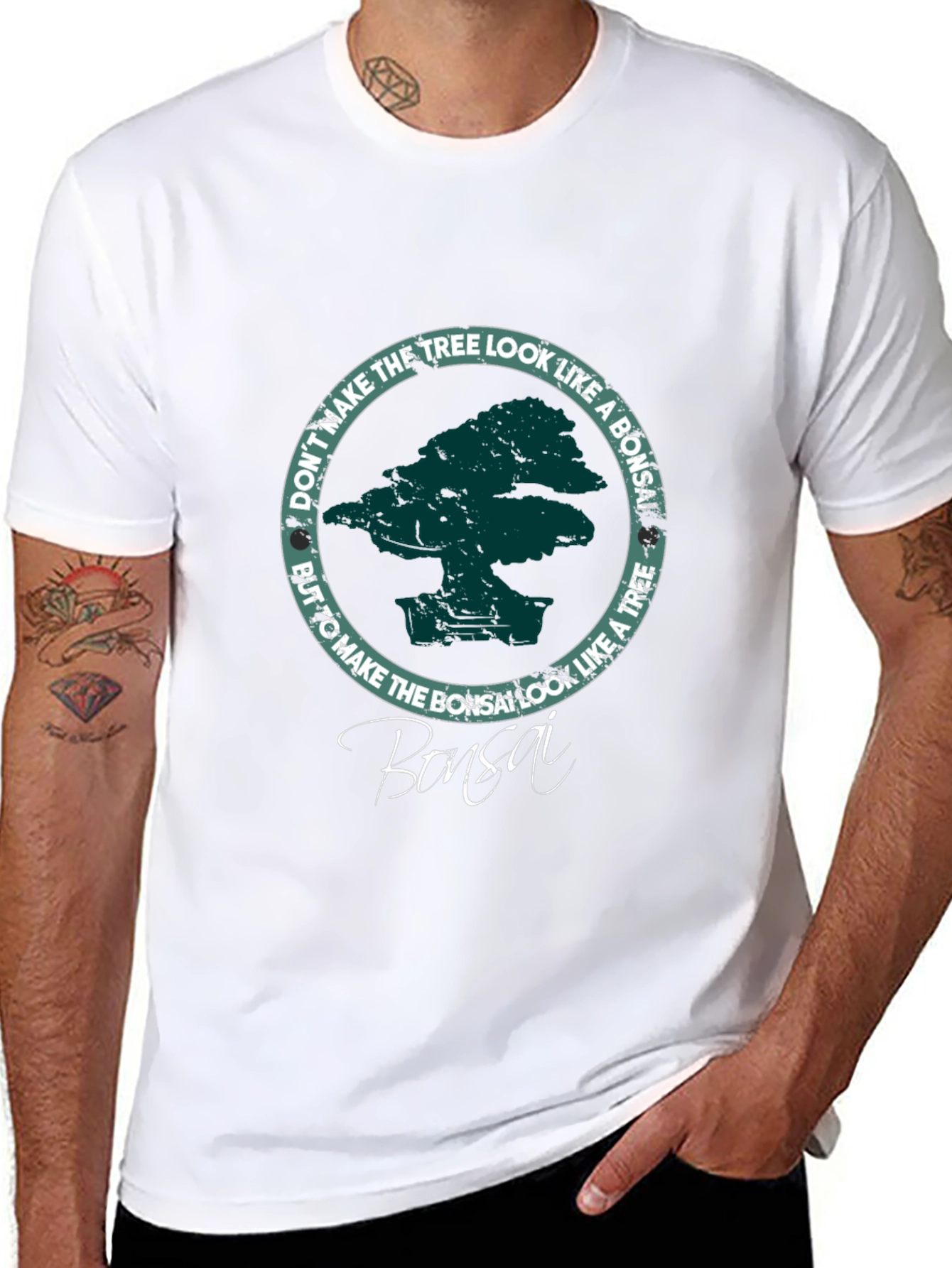 Bonsai Tree Graphic T-Shirt