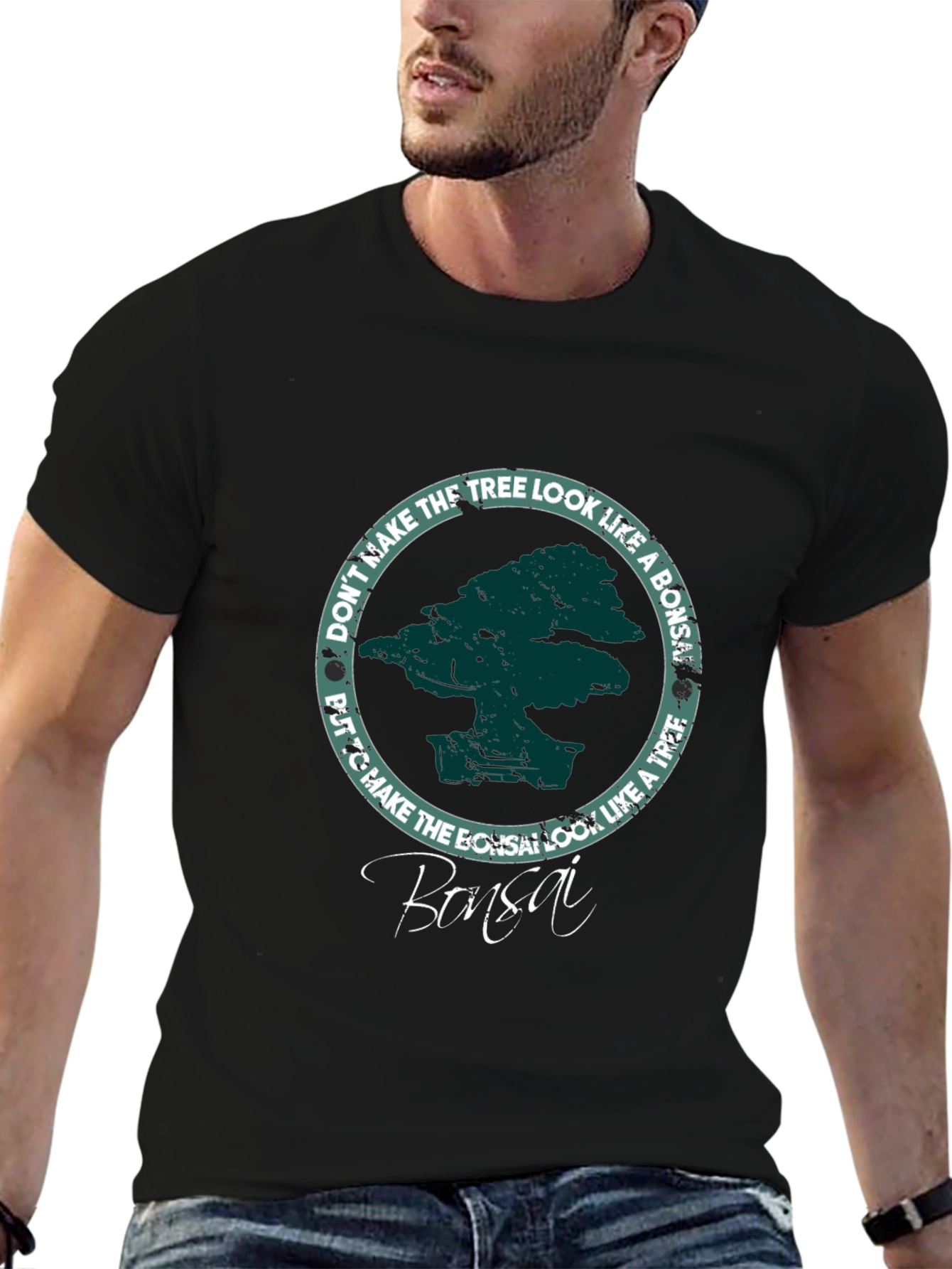 Bonsai Tree Graphic T-Shirt