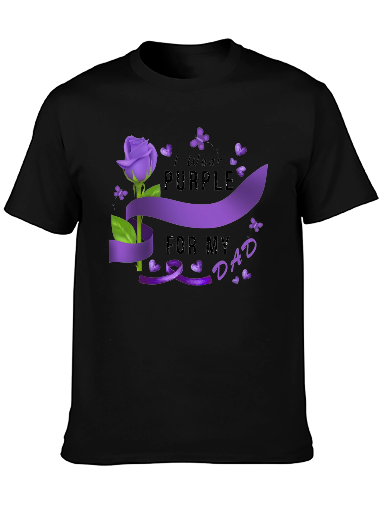 I Wear Purple For My Dad T-Shirt