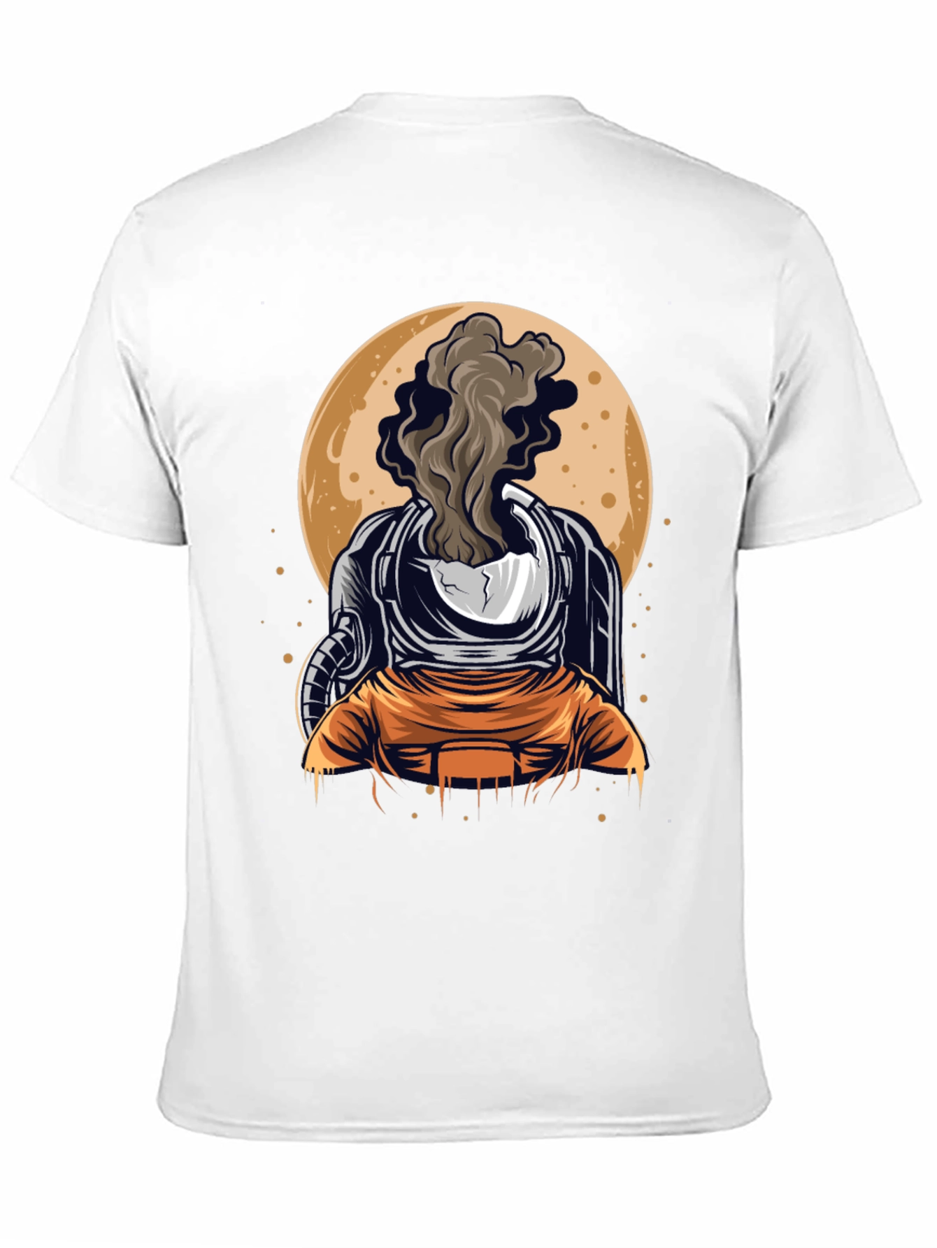Astronaut Smoke Graphic Print T-Shirt