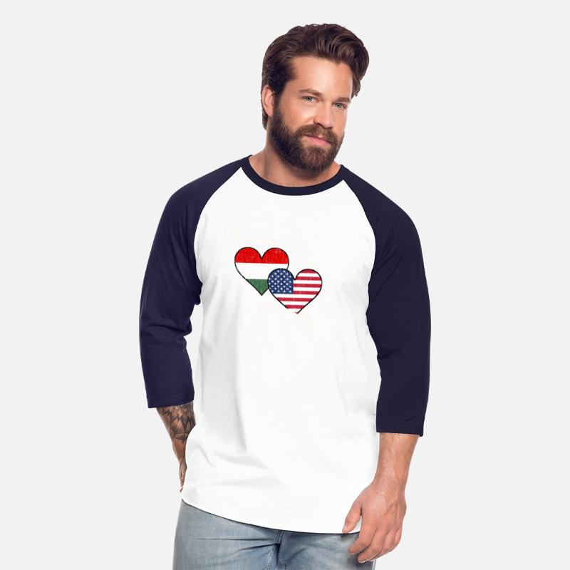 Hungarian American Heart Flags Hungary America