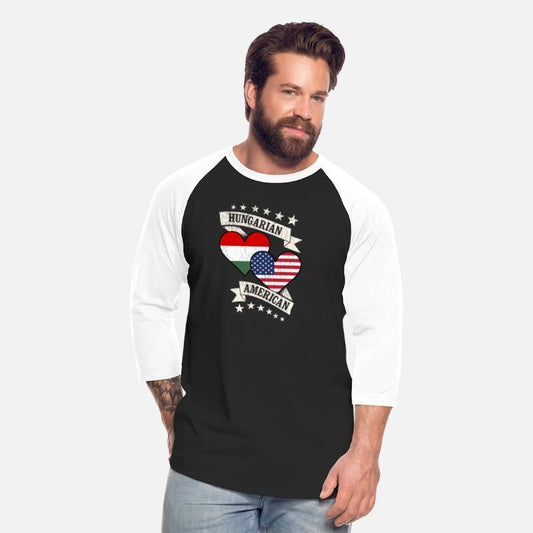 Hungarian American Heart Flags Hungary America