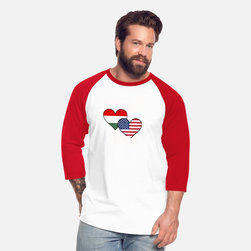 Hungarian American Heart Flags Hungary America