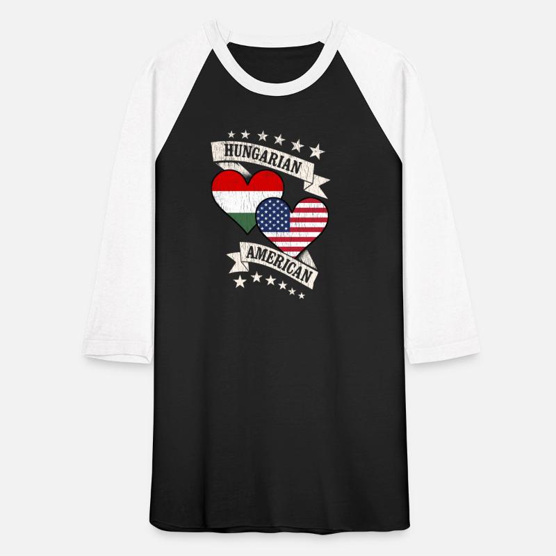 Hungarian American Heart Flags Hungary America