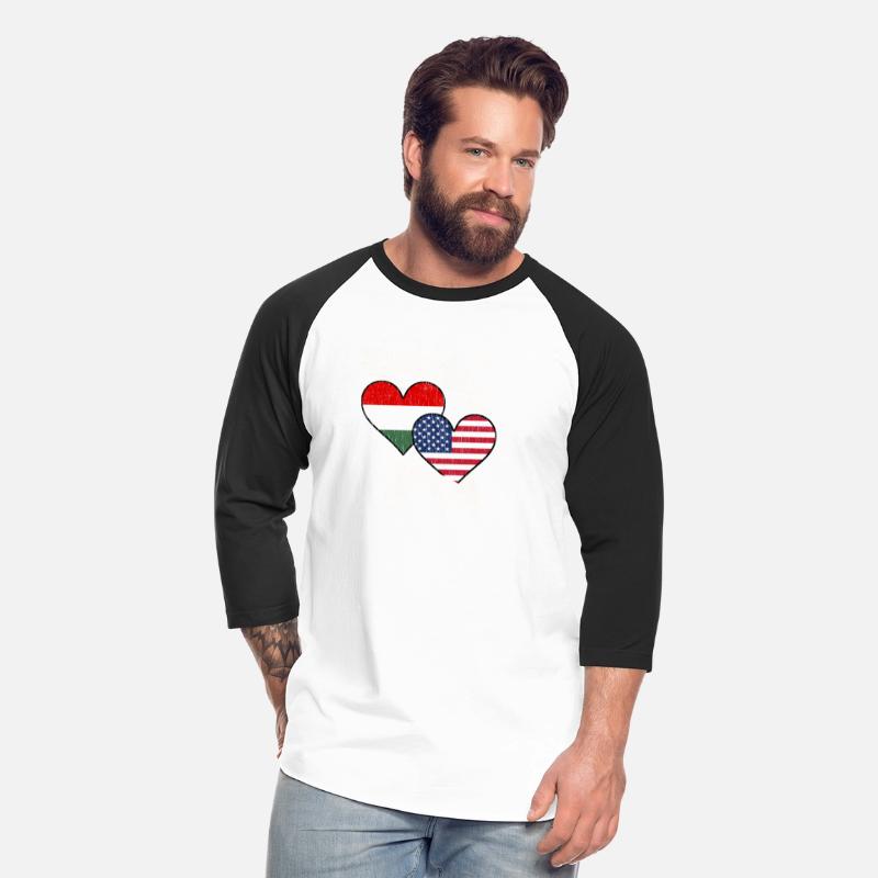 Hungarian American Heart Flags Hungary America