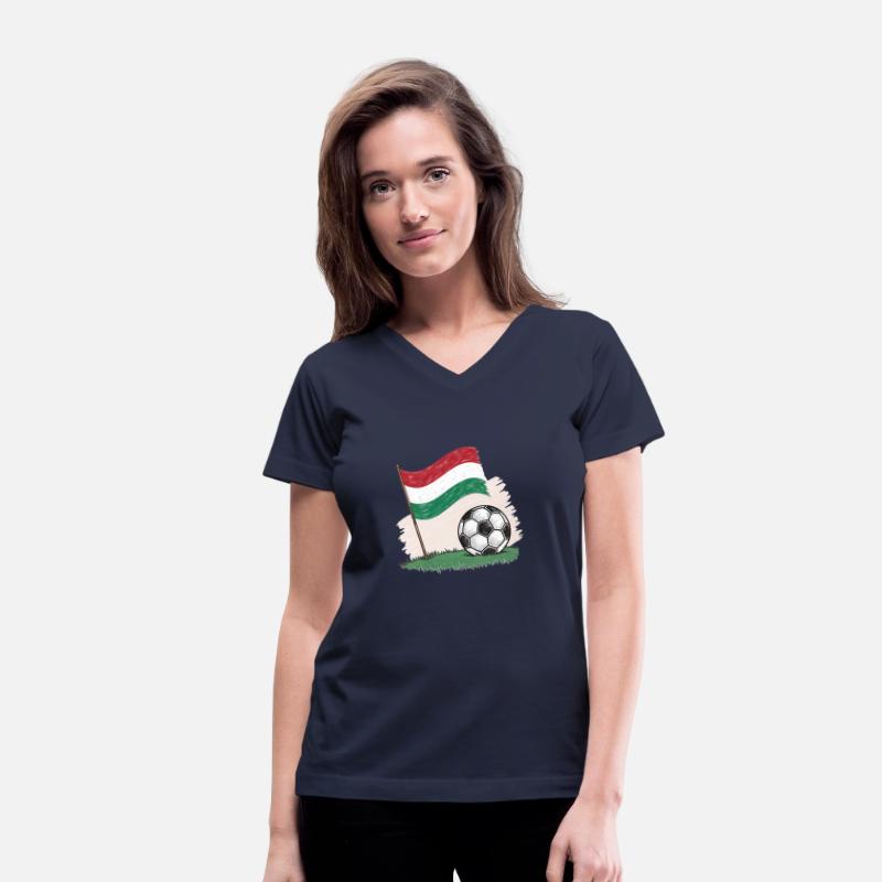 Hungary flag and crayon-style soccer ball