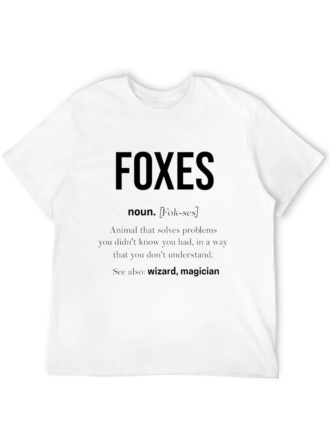 Funny Foxes Definition T-Shirt