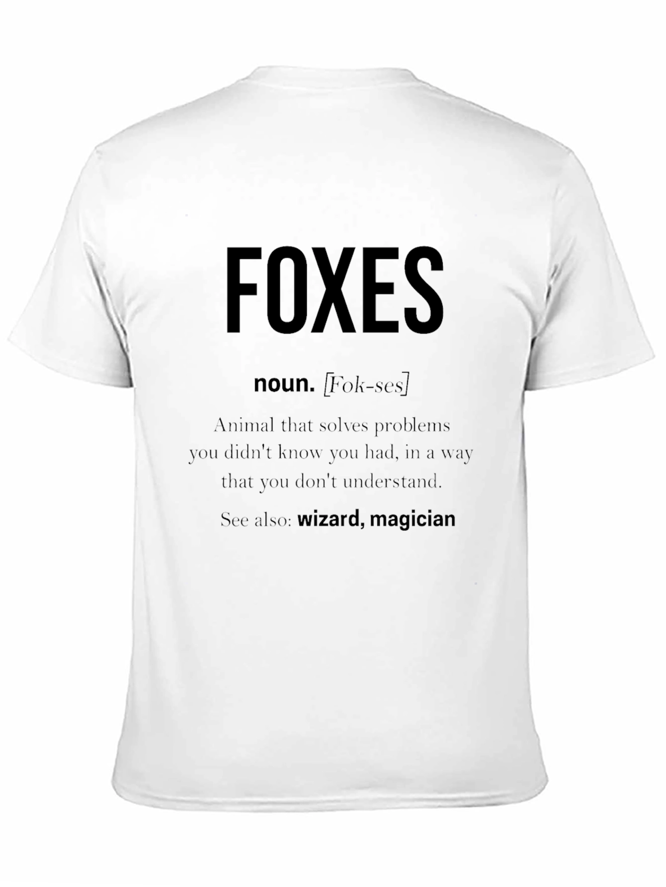 Funny Foxes Definition T-Shirt