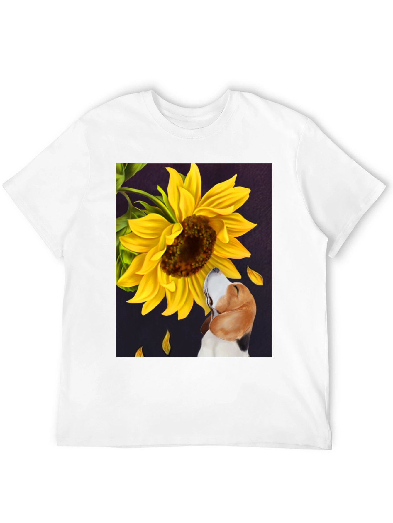 Dog & Sunflower Graphic Tee