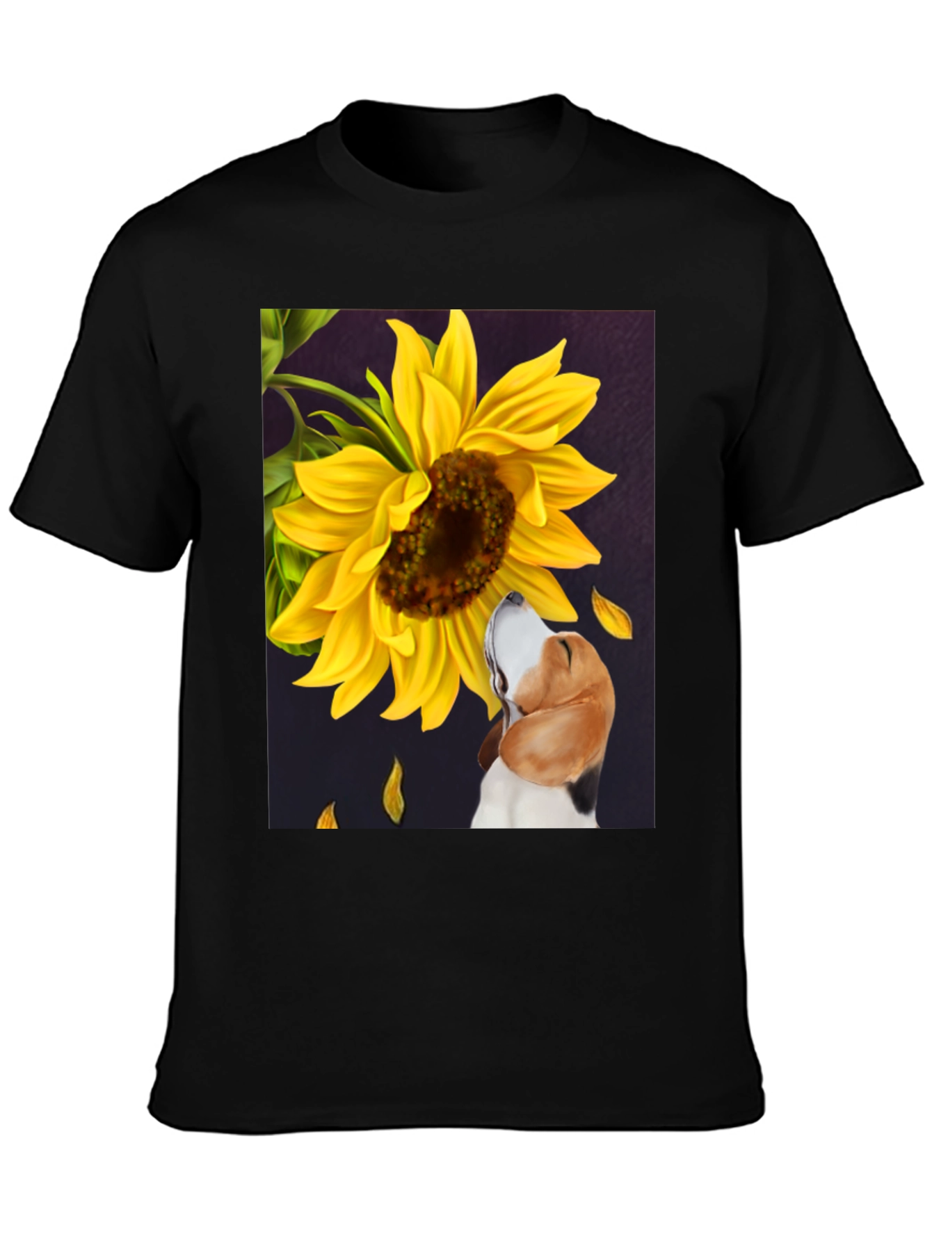 Dog & Sunflower Graphic Tee