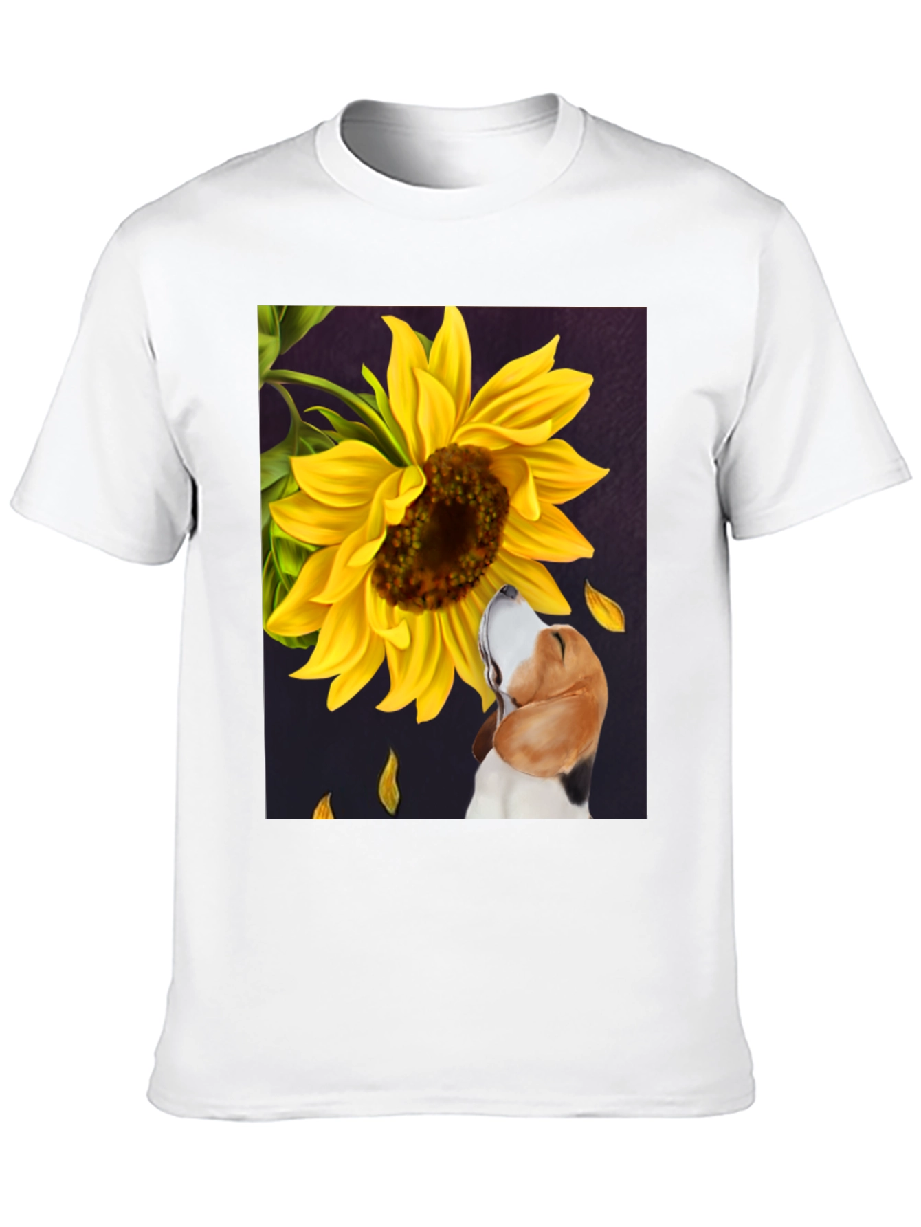 Dog & Sunflower Graphic Tee