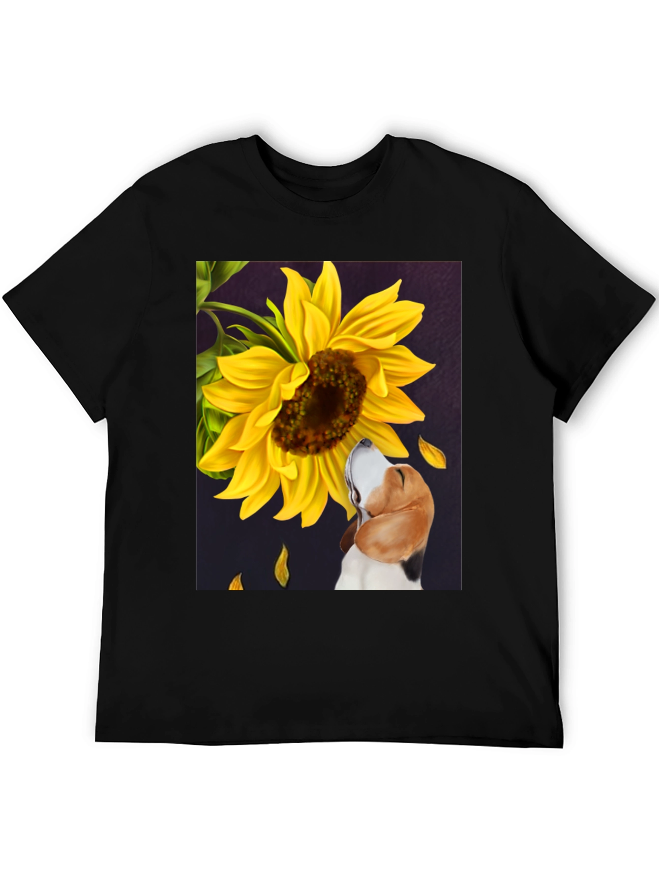 Dog & Sunflower Graphic Tee