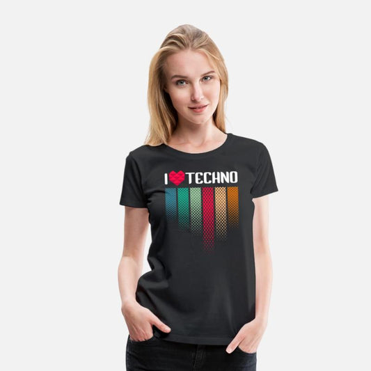 I Love Techno Music Raver
