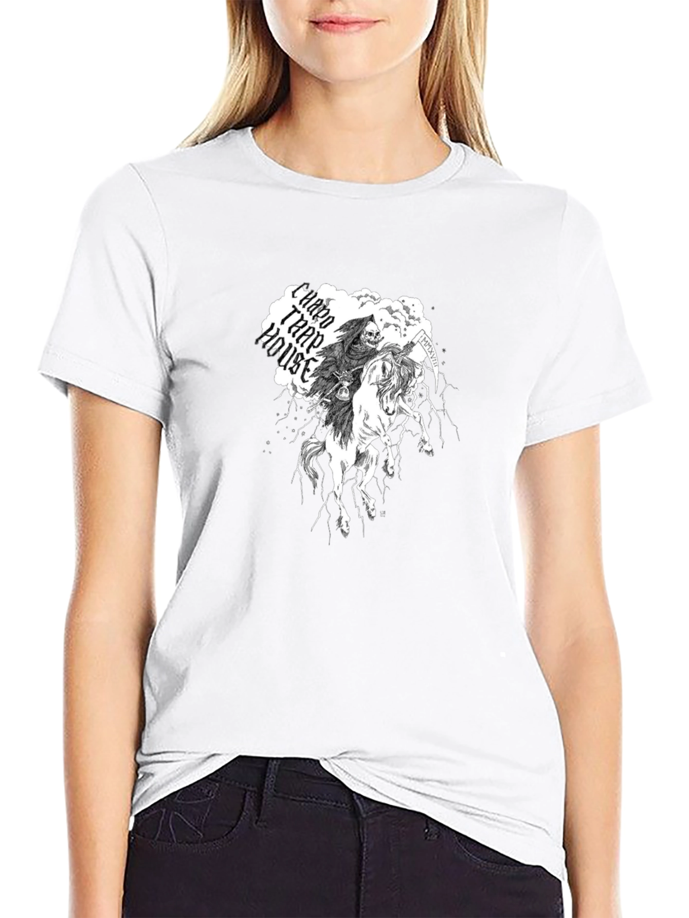 Grim Reaper Horseman Graphic Tee