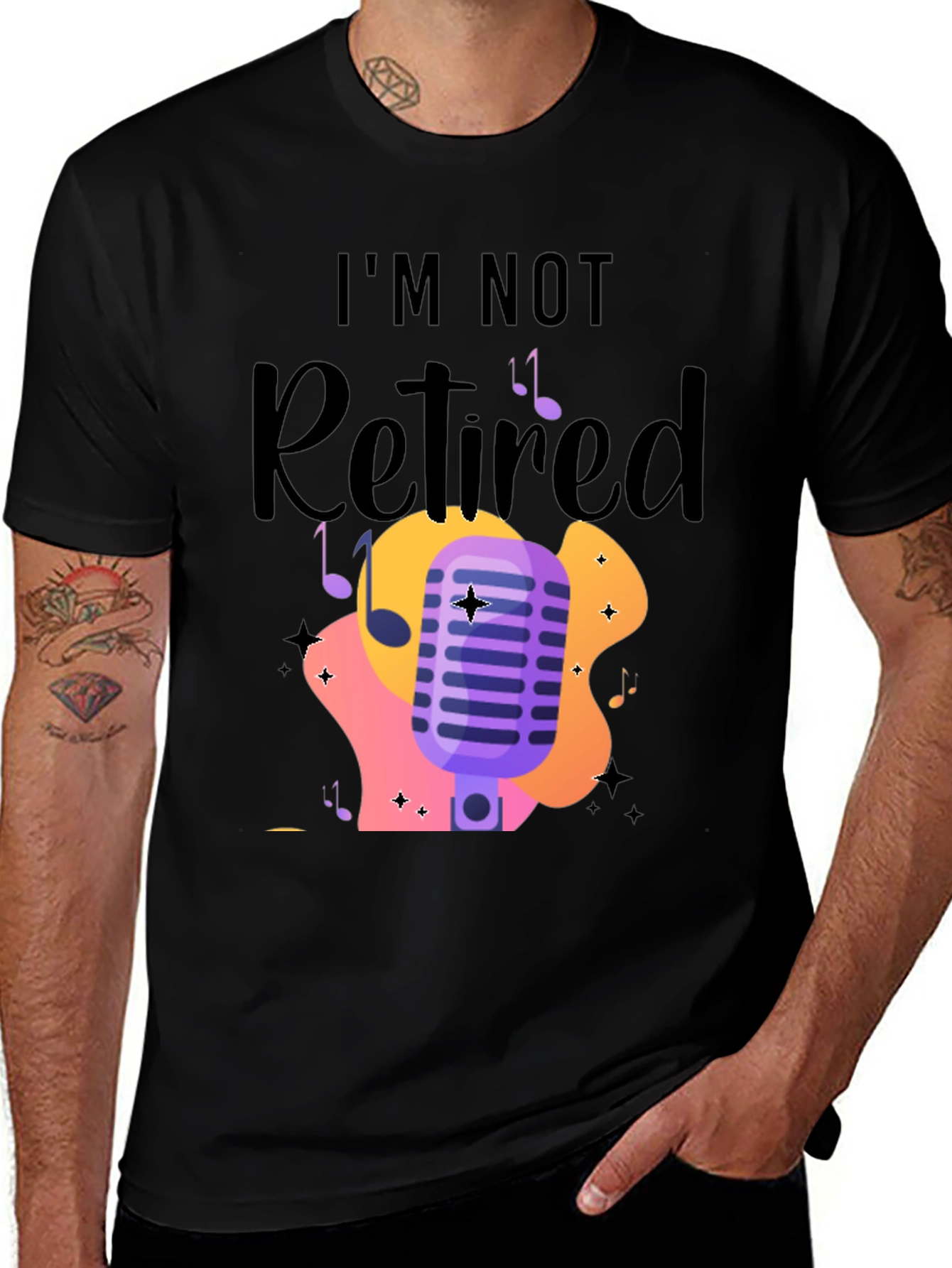 Im Not Retired Music Lover T-Shirt