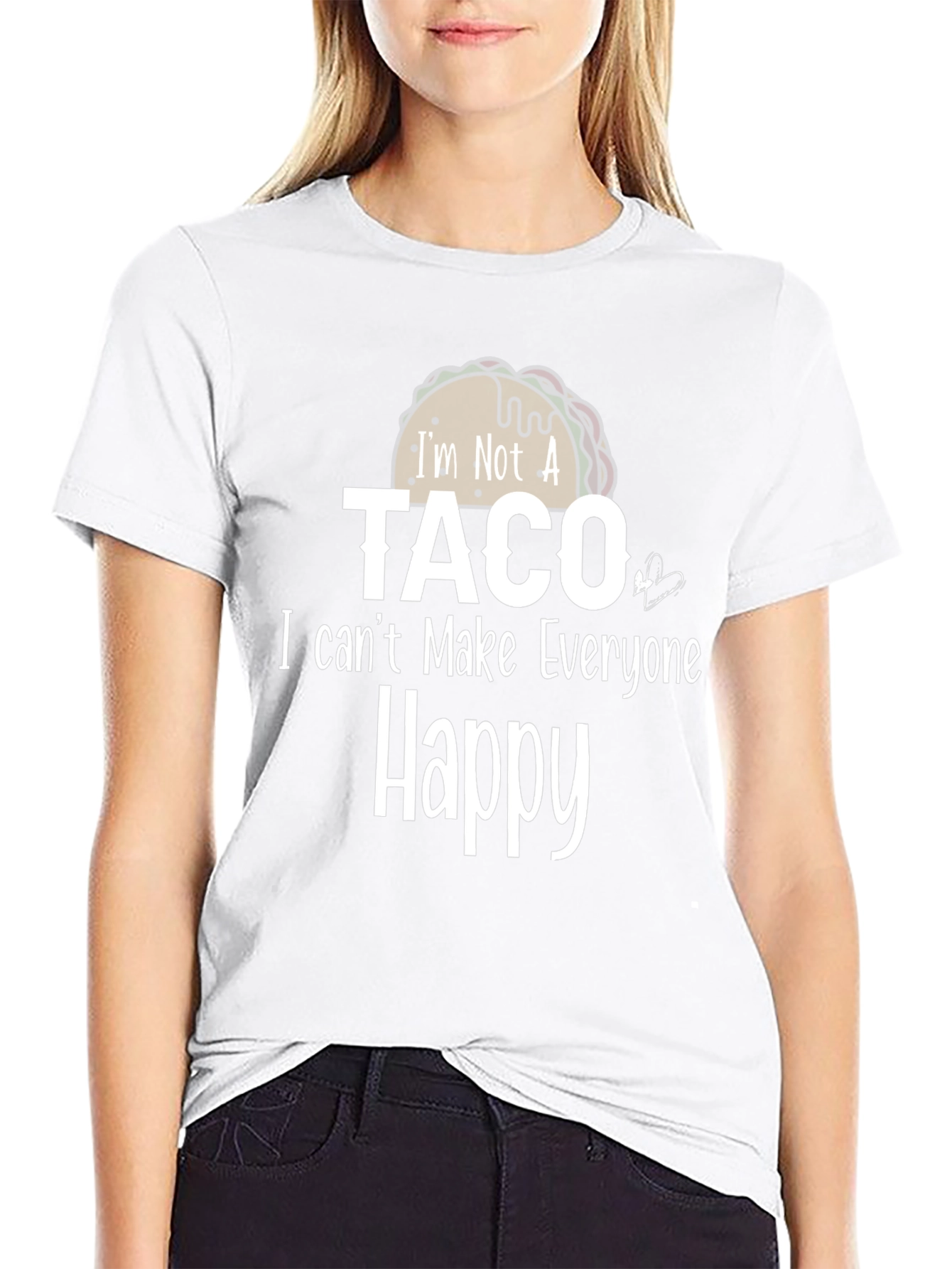 Im Not A Taco Funny Graphic T-Shirt