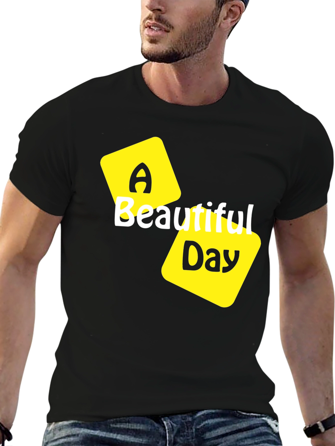 A Beautiful Day Black T-Shirt